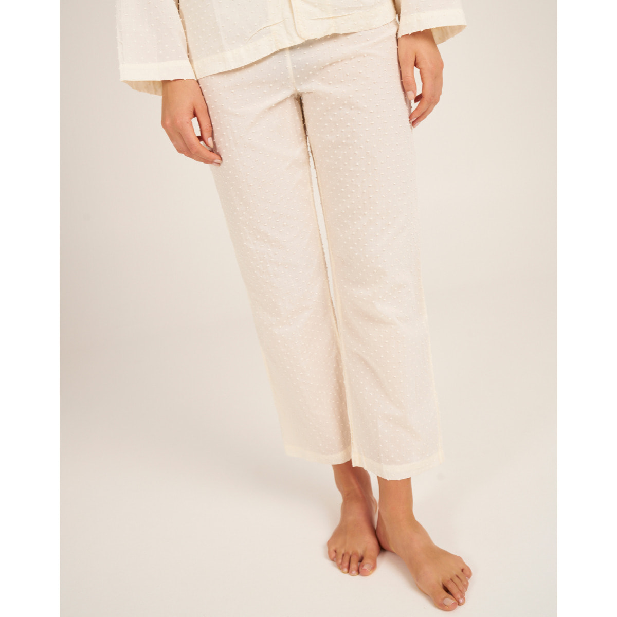 Pantalón de pijama de mujer largo con bolsillos