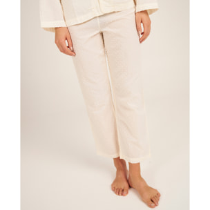 Pantalón de pijama de mujer largo con bolsillos