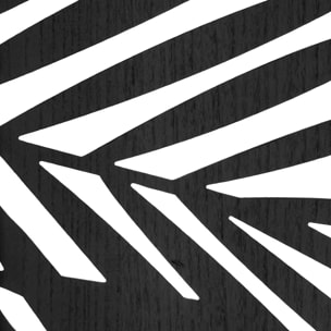 Paravent "Akira" feuille bois noir H170cm