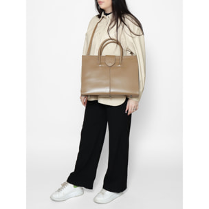Borsa a mano da donna - Modello Evelina - 100% pelle - 40.0 x 29.0 x 9.0 cm