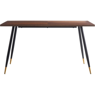 Table repas "Kavita" - 140 x 80 x 76 cm - Marron