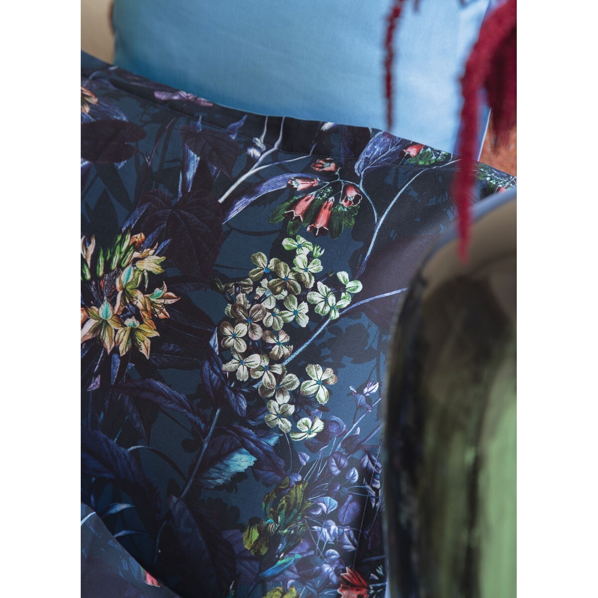 Parure housse de couette et taies oreiller 100% Satin de Coton imprimé