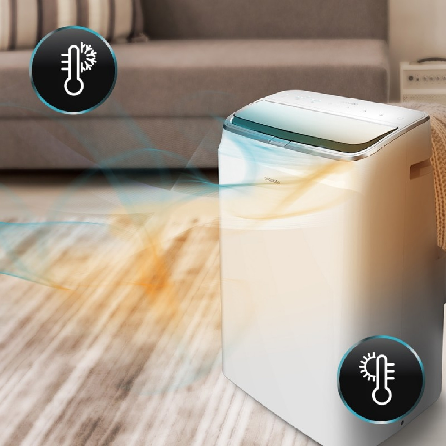 Cecotec Climatiseur portatif ForceClima 12600 Soundless Heating