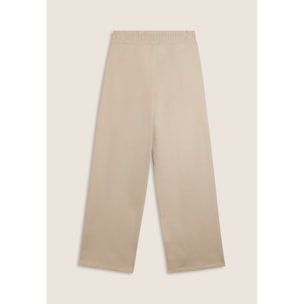 Pantaloni wide leg con cucitura centrale decorativa