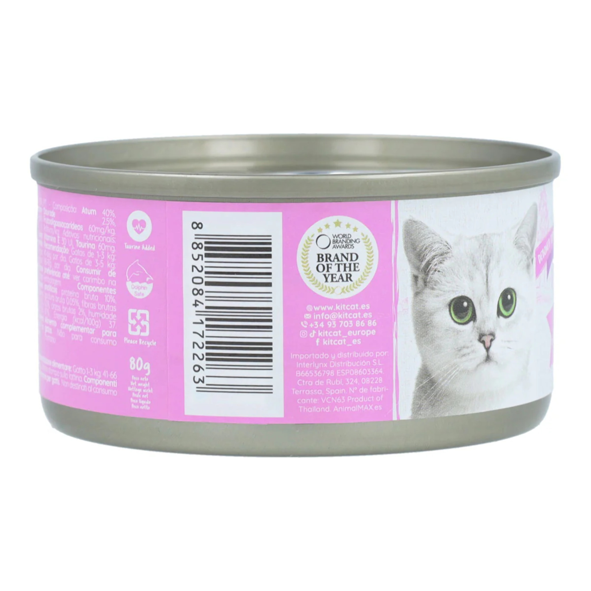 24x Kit Cat Lata Toppers - Atún & Dorada 80 g Comida húmeda para gatos