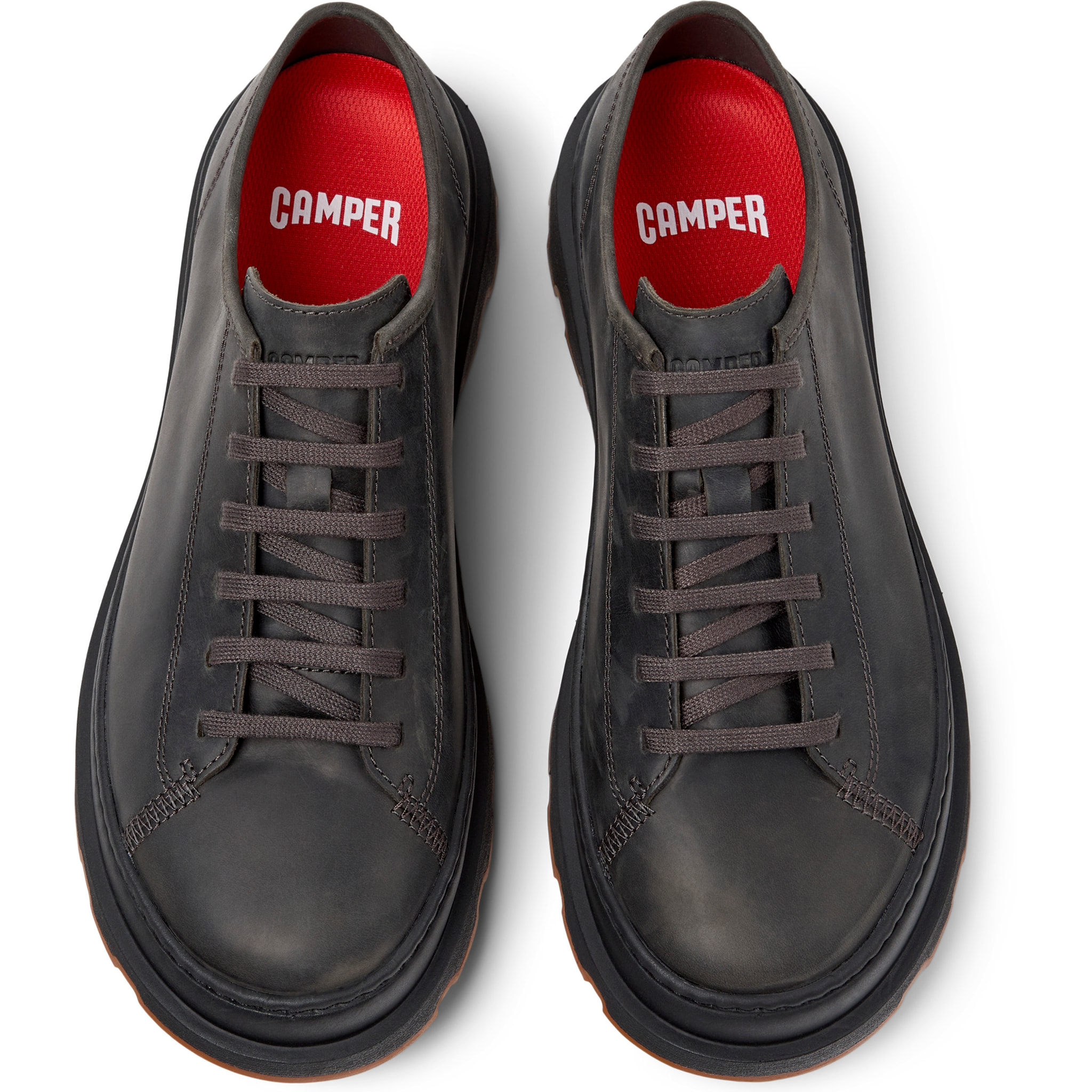 Scarpe stringate - CAMPER Brutus+ - Grigio - Nubuck