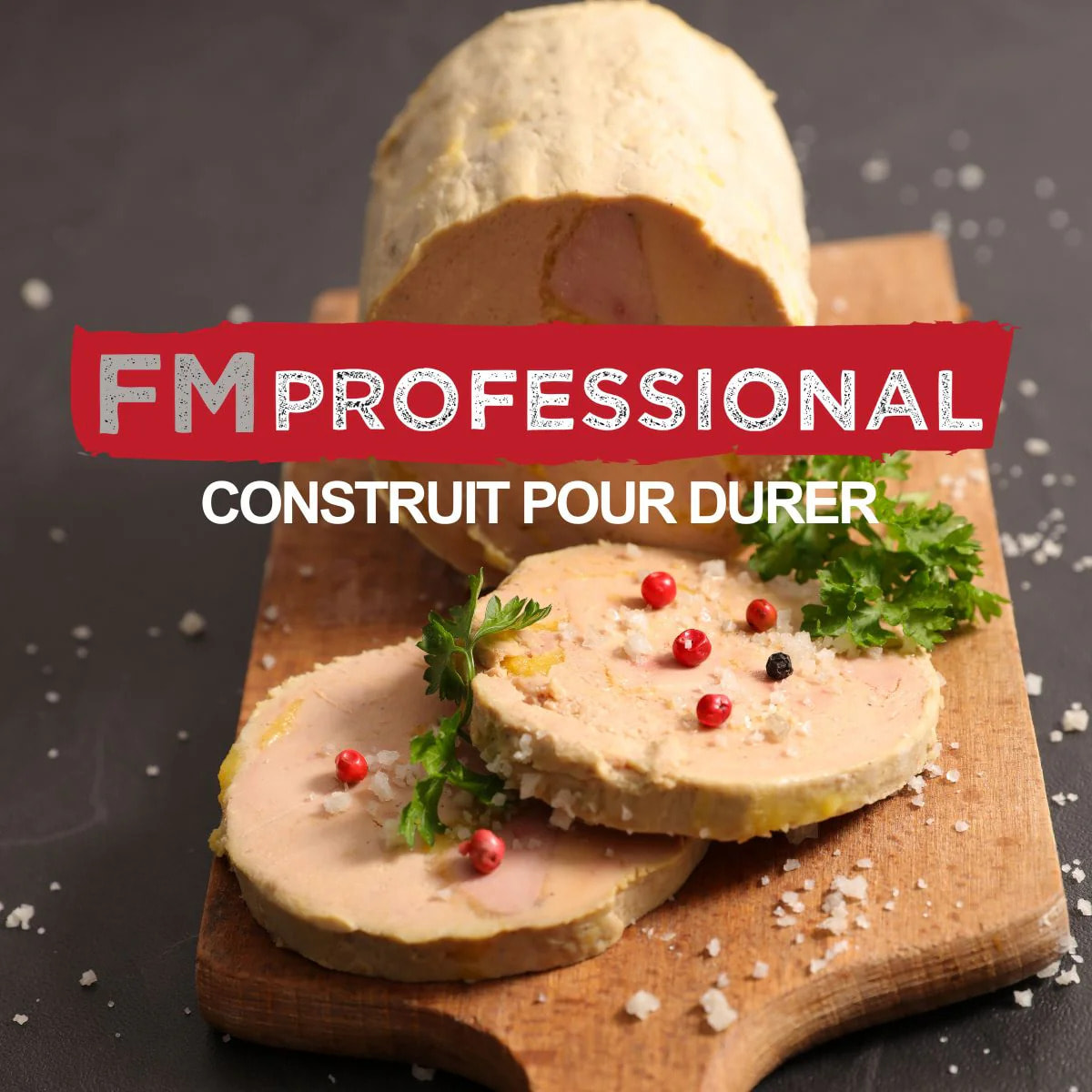 Coupe et présentation foie gras en marbre 23 x 15 cm FM Professional