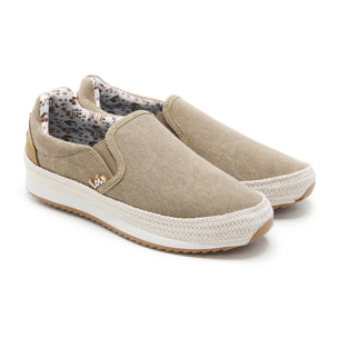 Bamba yute textil tipo slip-on Lois