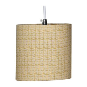 Suspension Lumineuse Trio Plafonnier en coton beige