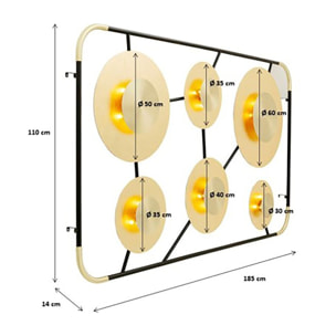 Applique murale Disc 6 Kare Design