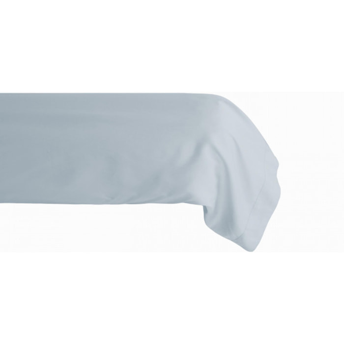 Taie de traversin percale pur coton peigné longues fibres 80 fils/cm² Vent du sud - Glacier - 43 x 195 cm