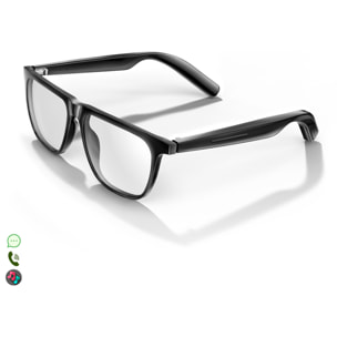 Gafas deportivas inteligentes GS300, llamada bluetooth, asistente de voz, control remoto de la cámara, podómetro.