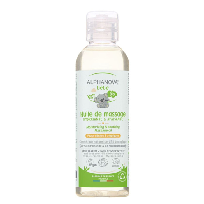 Bébé - Huile de Massage Bio 100 ml