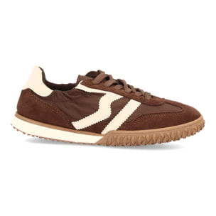 Zapatillas casual retro con cordones y elástico para mujer
