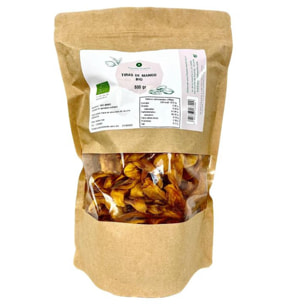 PLANETA HUERTO | Tiras de Mango sin Azúcar ECO 800 g - Gran Formato de Fruta Deshidratada Saludable y Rica en Fibra Digestiva