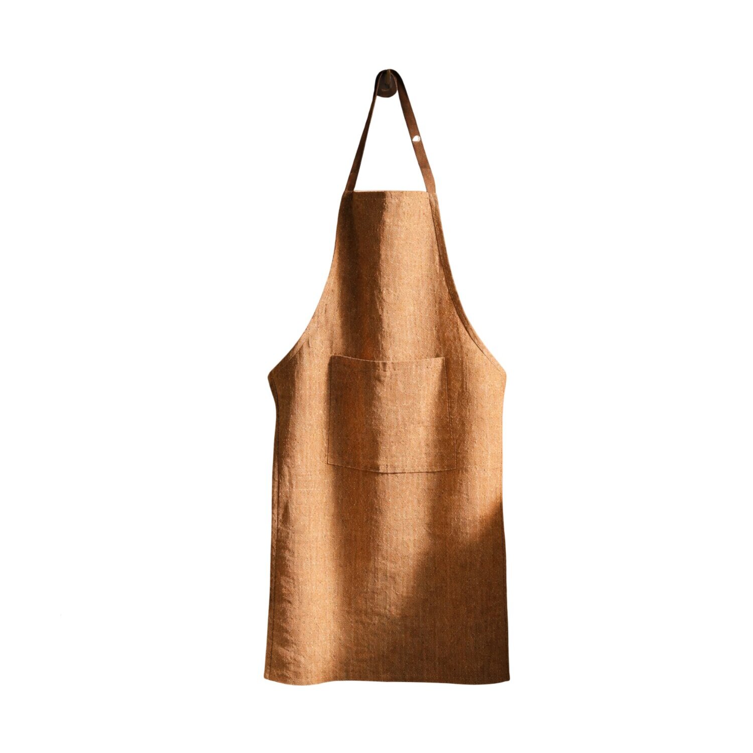 Tablier 100% coton tablier classique fil flamme terracotta