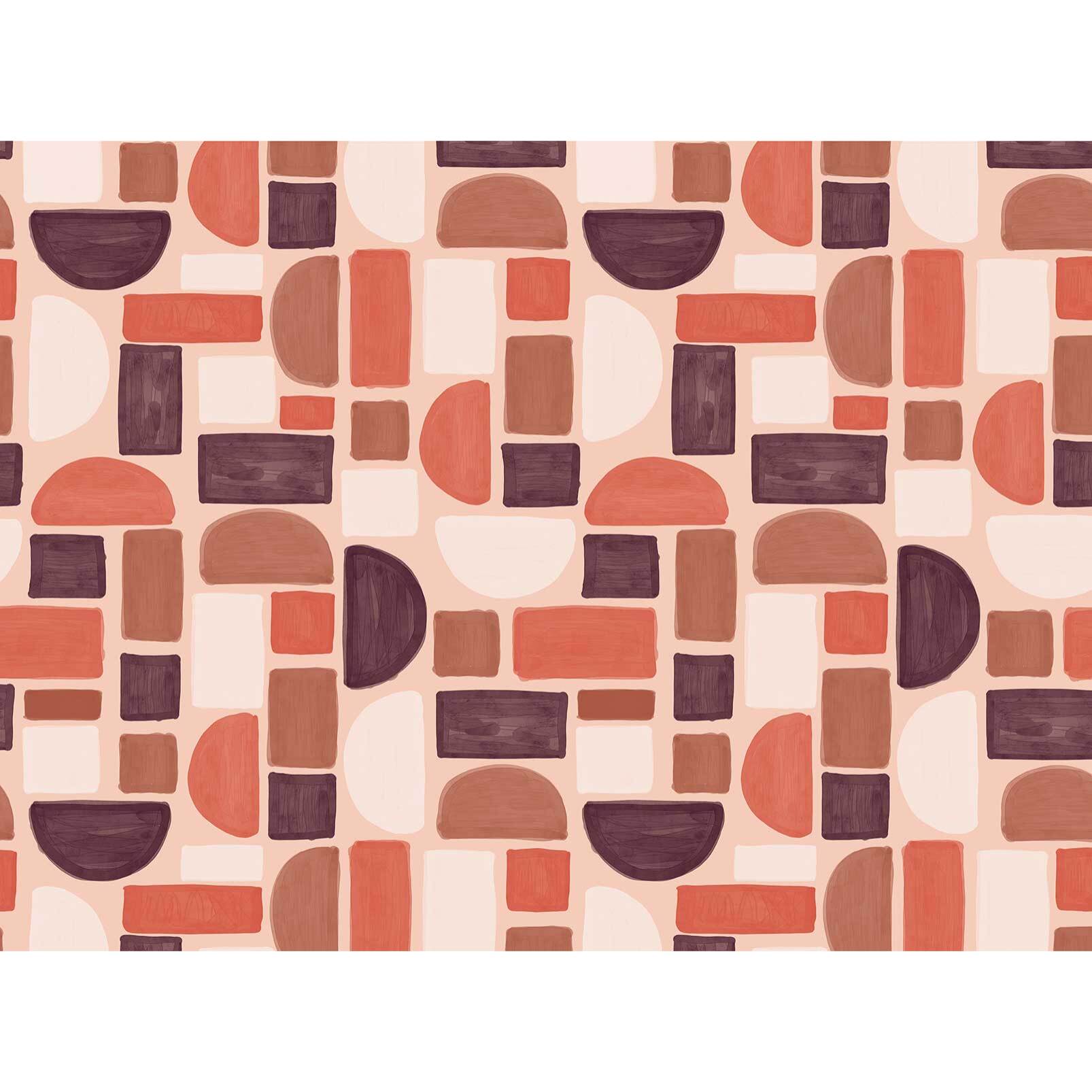 Papier peint panoramique Terracotta nebula  Intissé