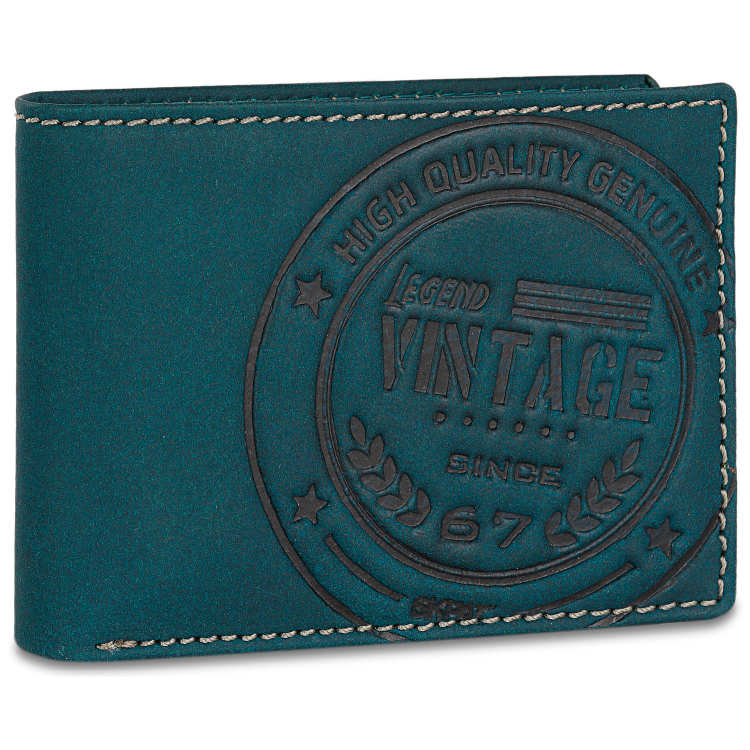 Cartera Hombre Piel Skpat Vintage Azul