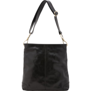 Borsa a spalla  da donna In Vera pelle Made in Italy 32x32x11 cm