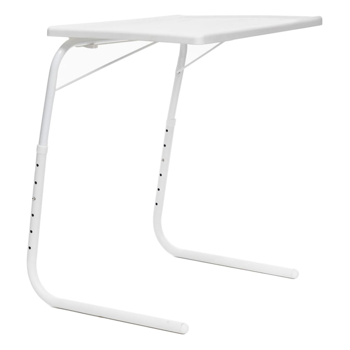 Tavolino pieghevole multiposizione - bianco - 50x60 cm