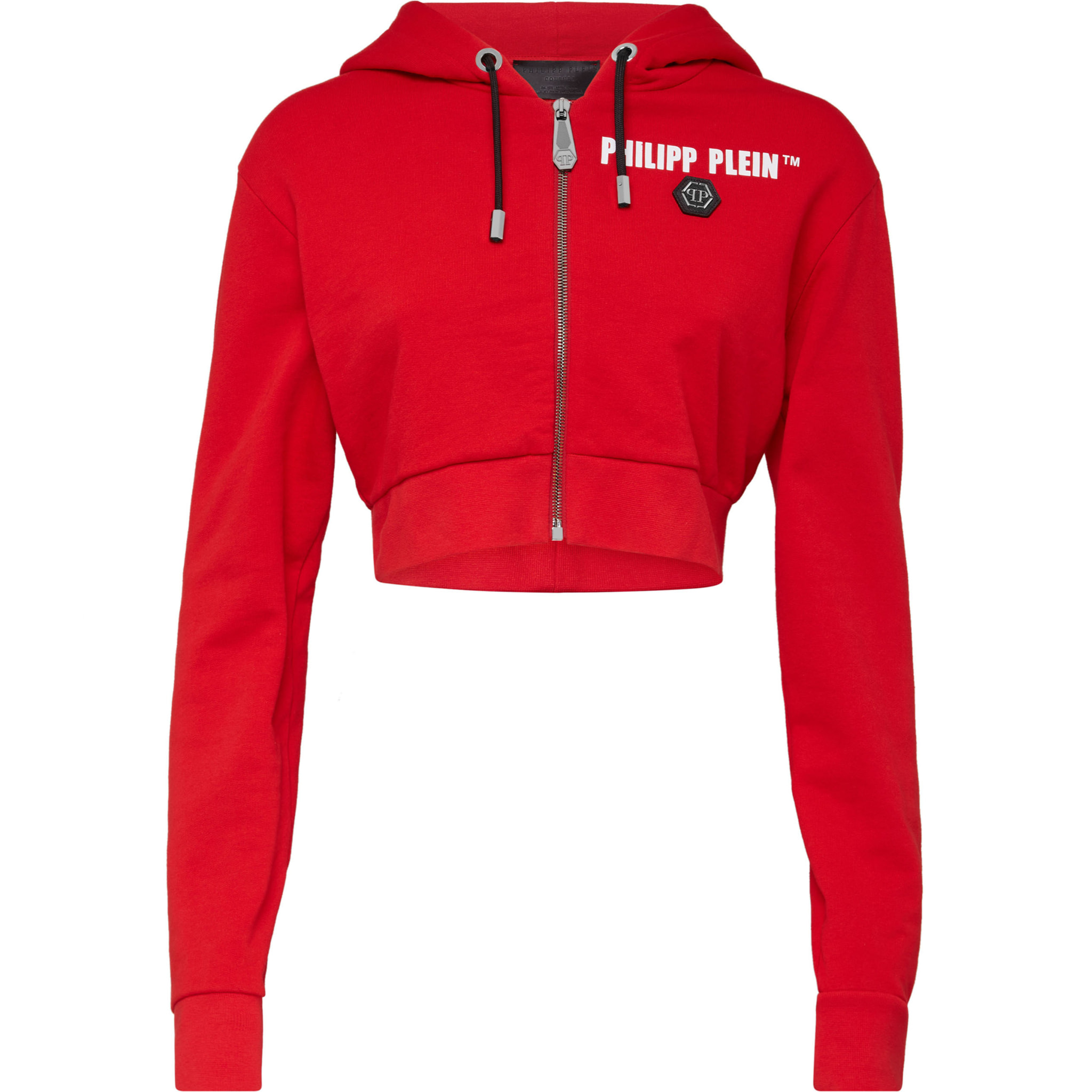 PHILIPP PLEIN Hoodie Sweatjacket Crystal Fringe