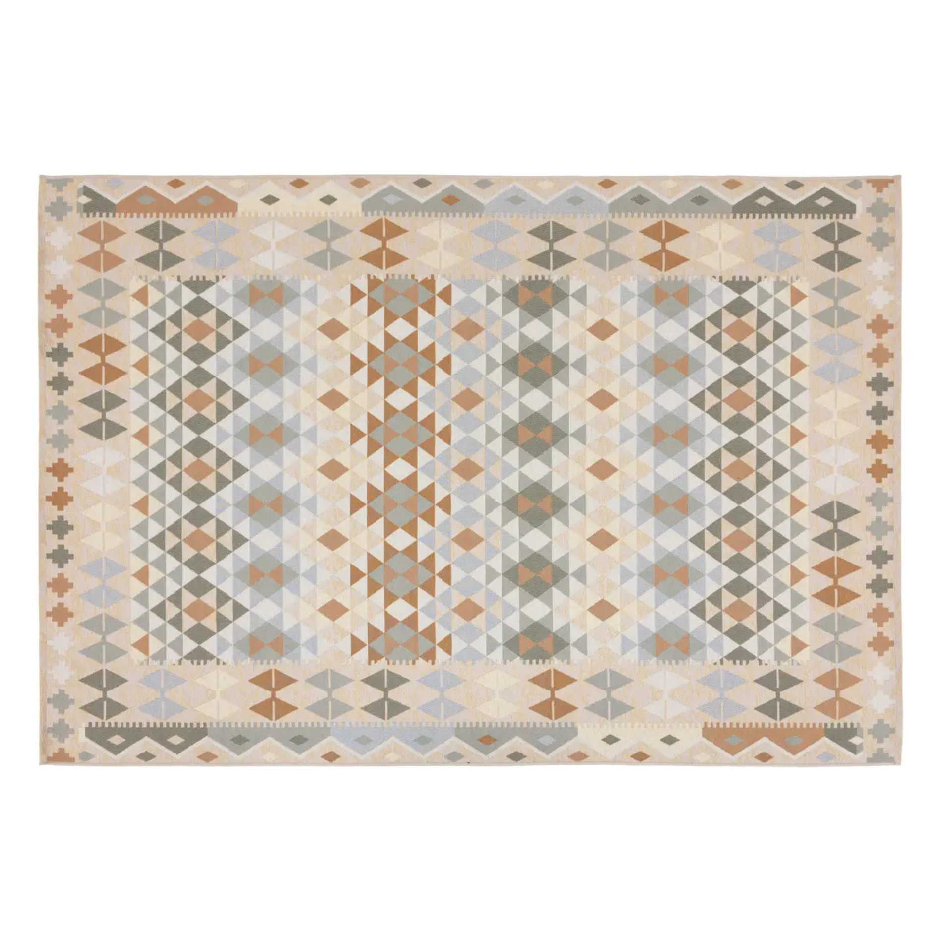 Tapis extérieur/intérieur "Aztek" 120x170cm gris