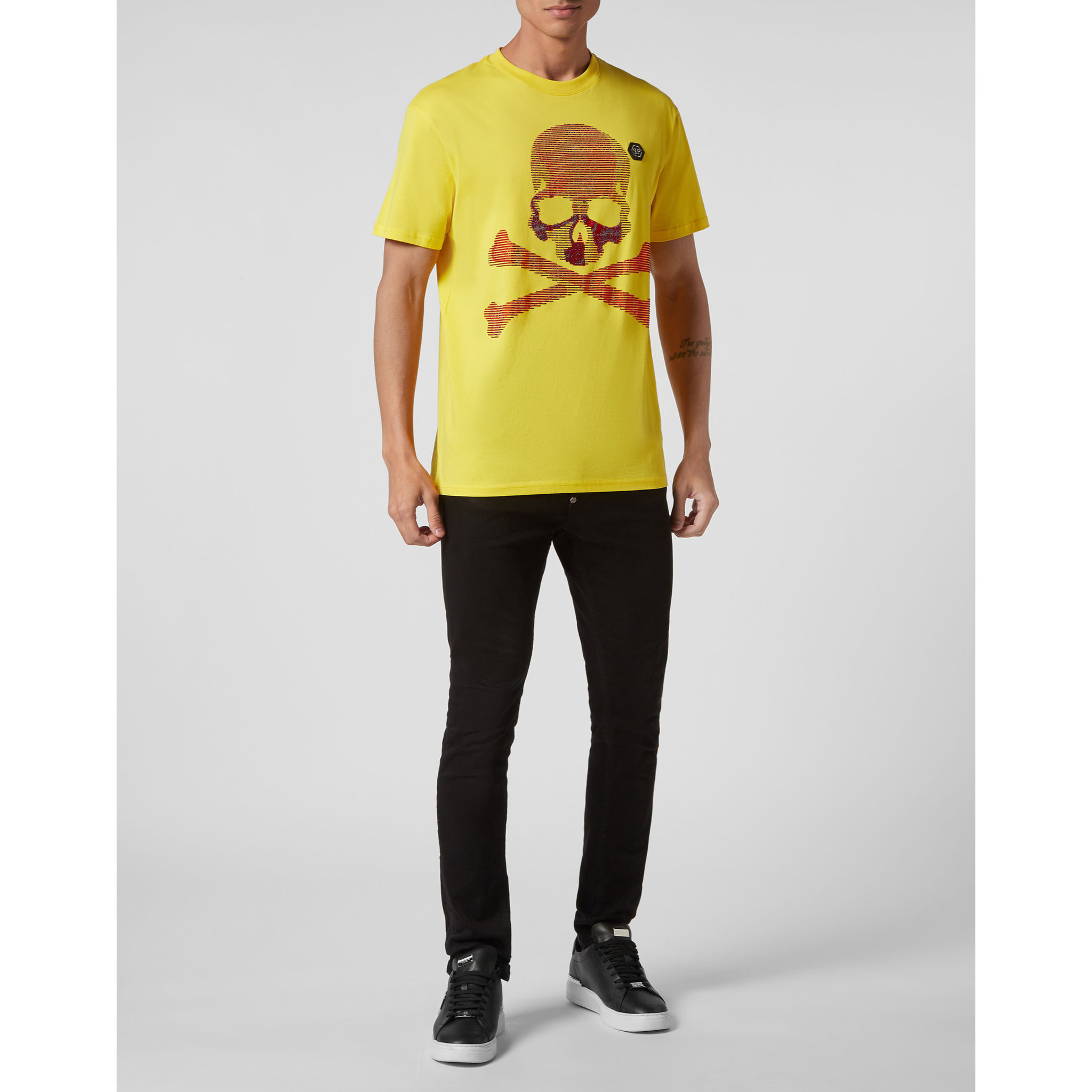 PHILIPP PLEIN T-Shirt Round Neck SKULL&BONES