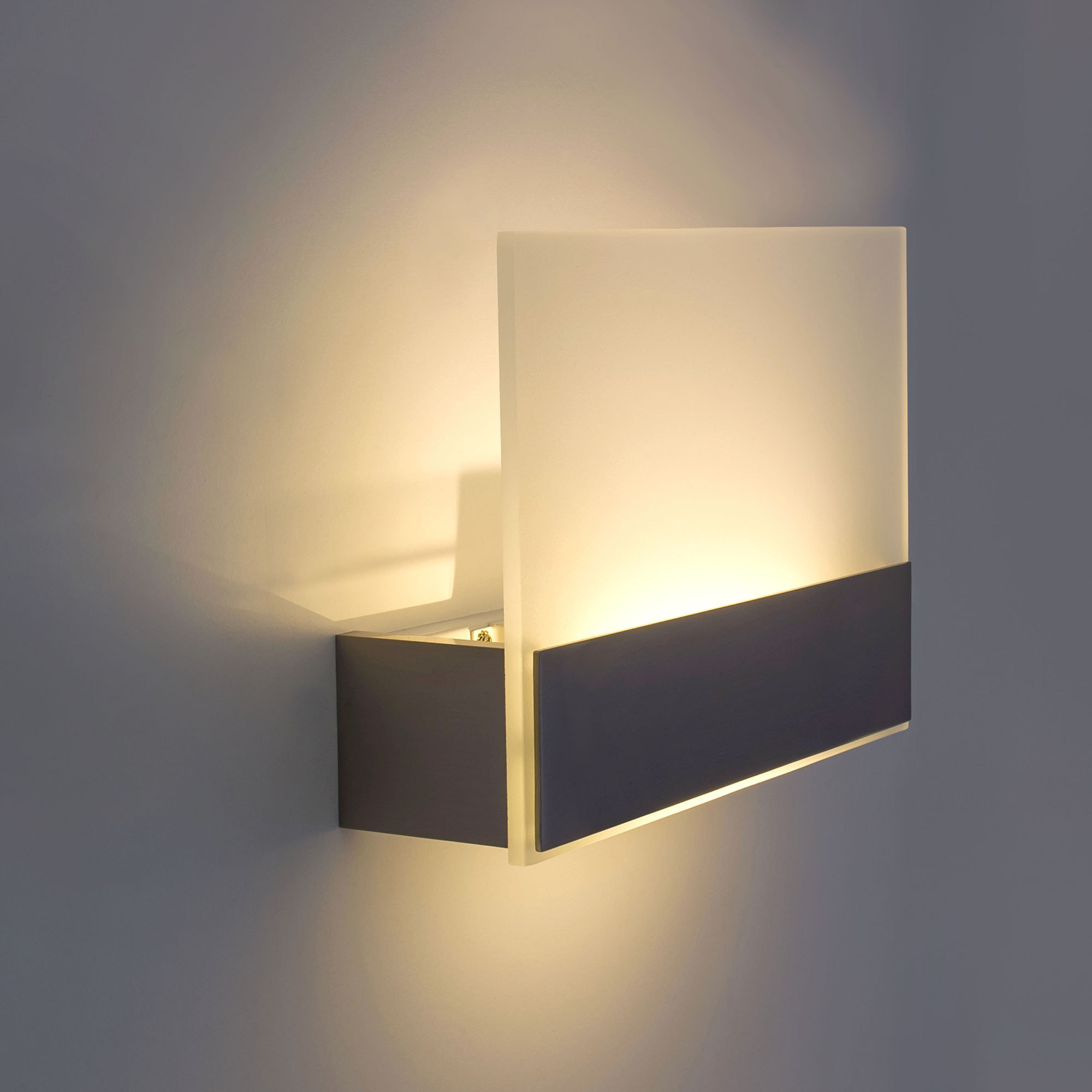 LEDS C4 Aplique Flat Led 8.5W 3000K Níquel Satinado