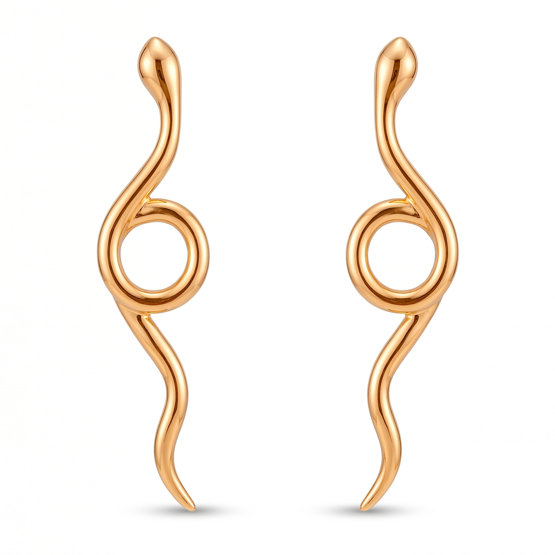 Pendientes acabado en oro amarillo de 18k