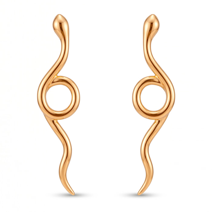 Pendientes acabado en oro amarillo de 18k