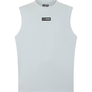 PLEIN SPORT Slub Cotton Tanktop