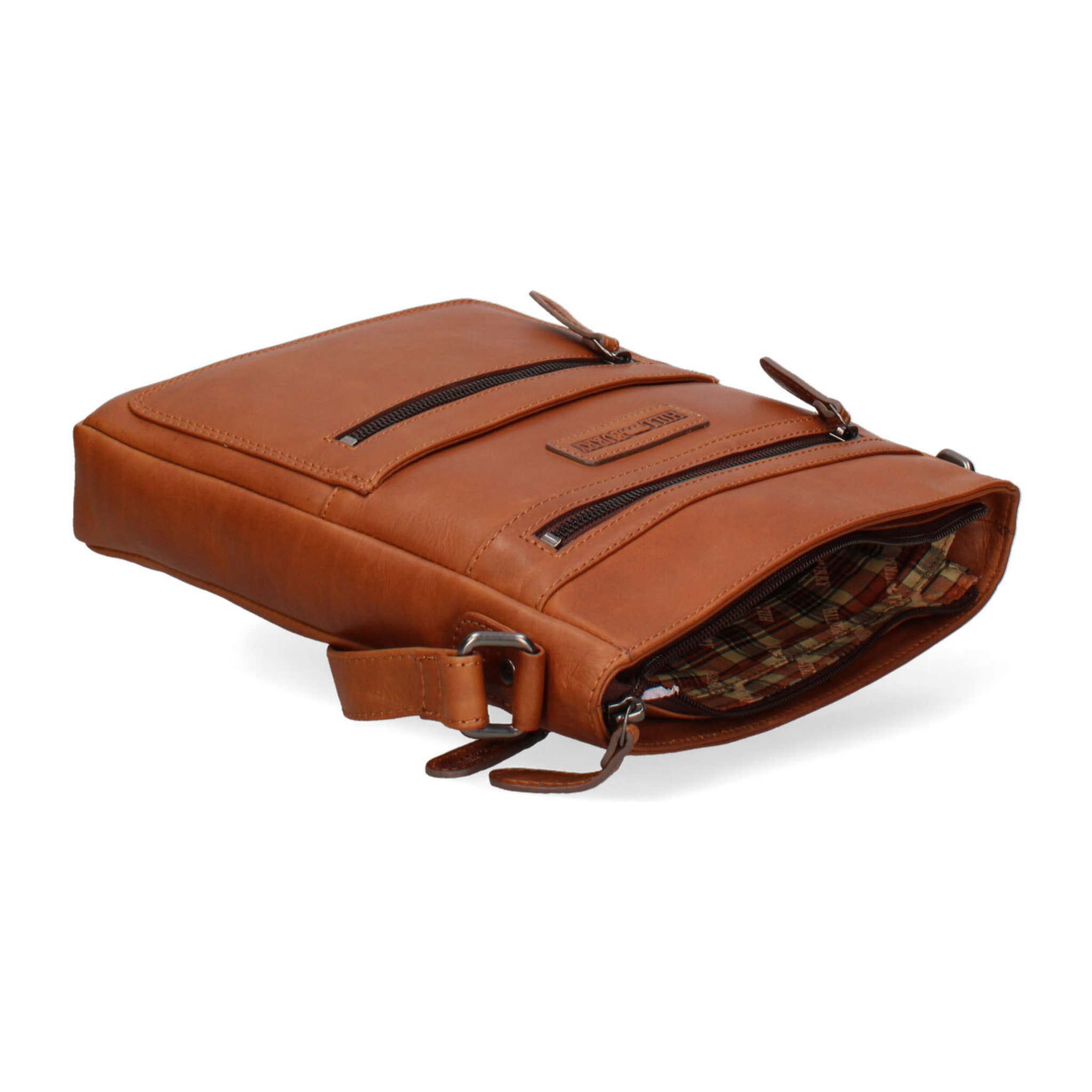 Borsa a tracolla  da uomo In Vera pelle Made in Italy 23x29x6 cm