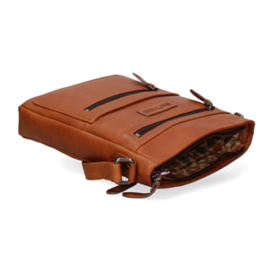 Borsa a tracolla  da uomo In Vera pelle Made in Italy 23x29x6 cm