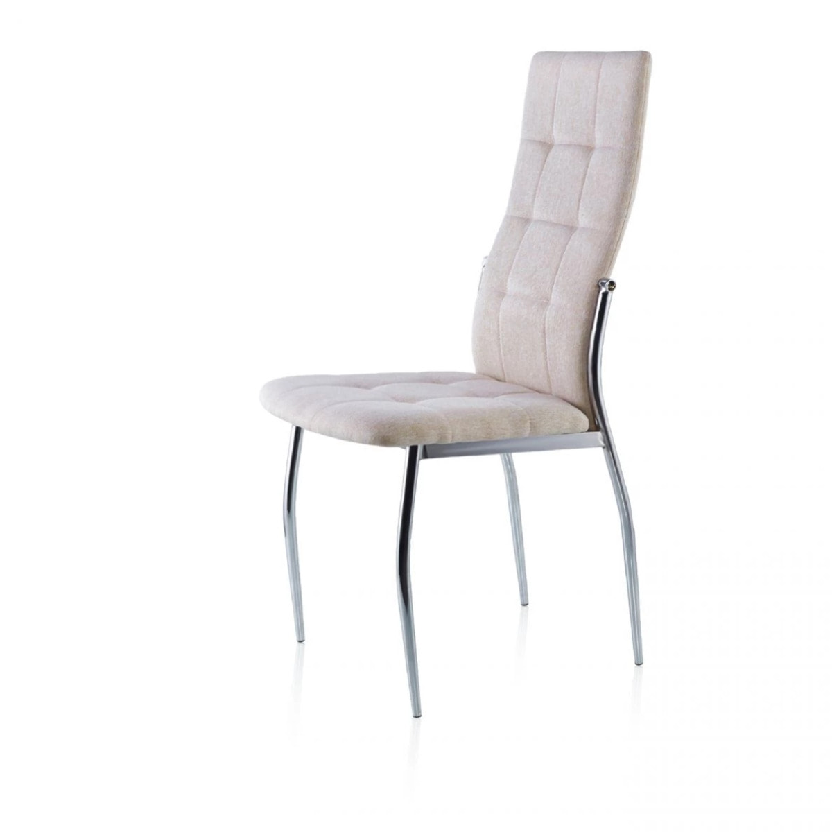 Pack 4 sillas de comedor en tejido beige 57x44 cm Diana Tejido - Beige