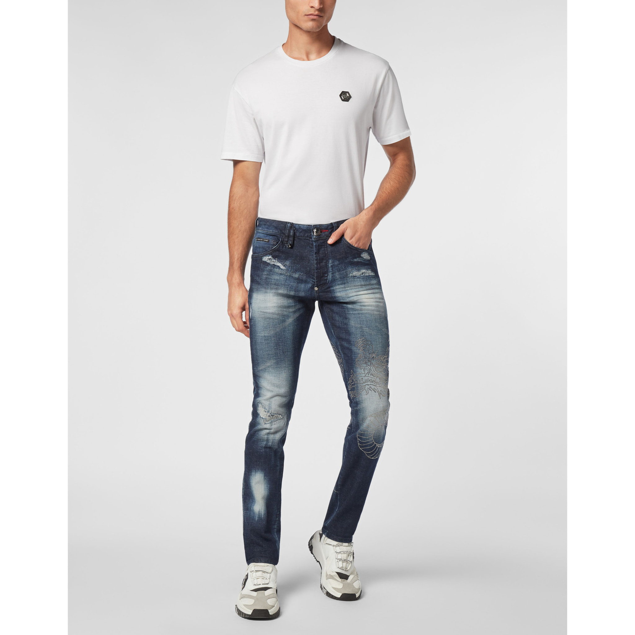 PHILIPP PLEIN Jeans taglio straight DRAGON