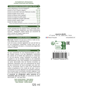 PEDIAKID - Phytovermil - Complément Alimentaire Naturel -Contribue au Maintien d'une Sphère Intestinale Saine - Bouchon Doseur Inclus - Arôme Fruits Rouges - Lot de 2 Flacons de 125 ml