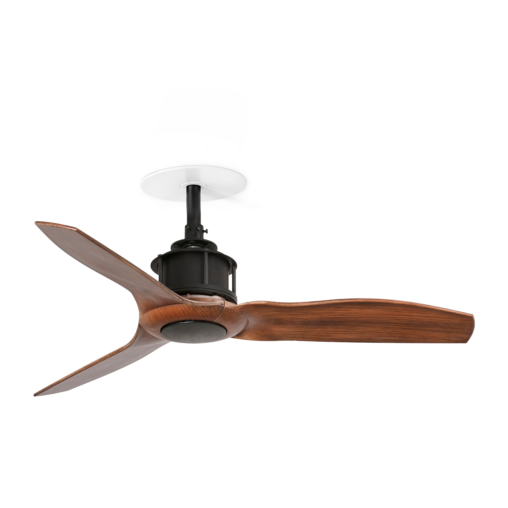 JUST FAN S RECESSED Ventilateur noir/noyer