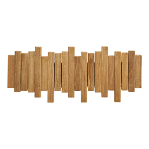 Appendiabiti da parete Caltra in rovere FSC — design scultura