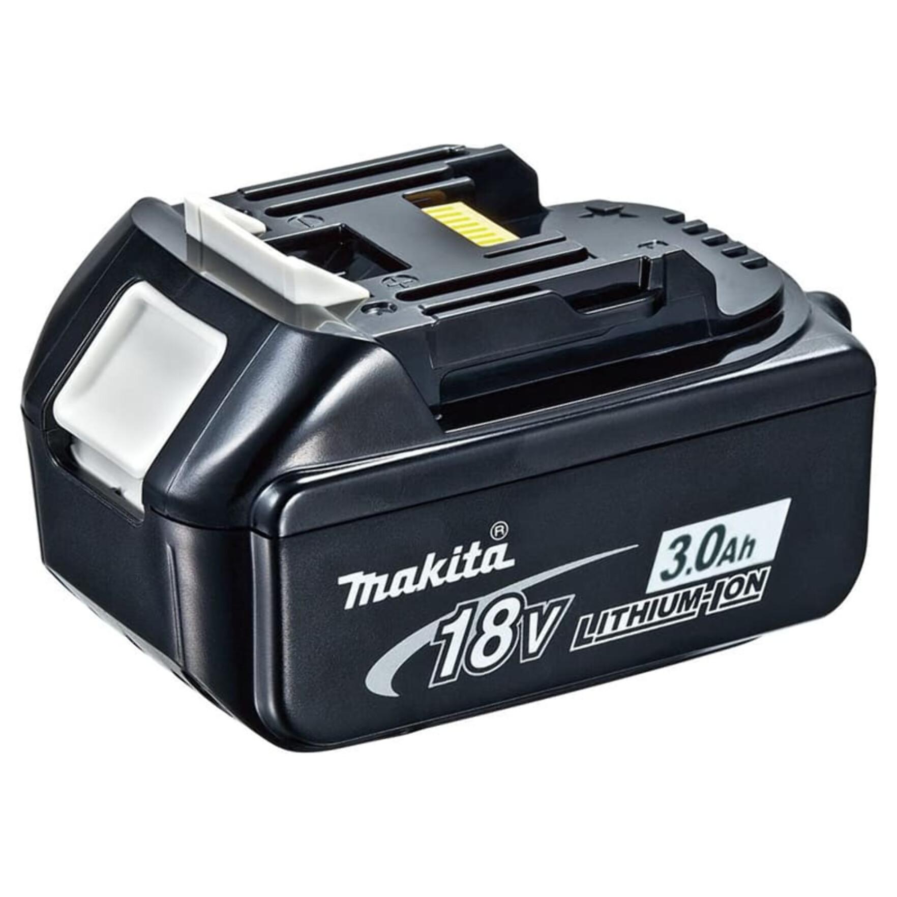 Perceuse-visseuse 18V Black - MAKITA - avec 2 batteries 3Ah + chargeur rapide + coffret avec accessoires - DDF482FX1B