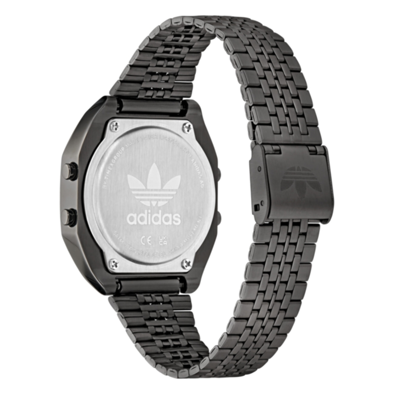 Reloj Adidas AOST24558 Unisex Digital Cuarzo con Correa de Acero inoxidable