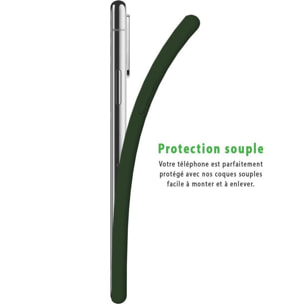 Lot 2 Coques iPhone 11 Pro Max silicone liquide Vert Forêt et Noir + 2 vitres en verre trempé de protection