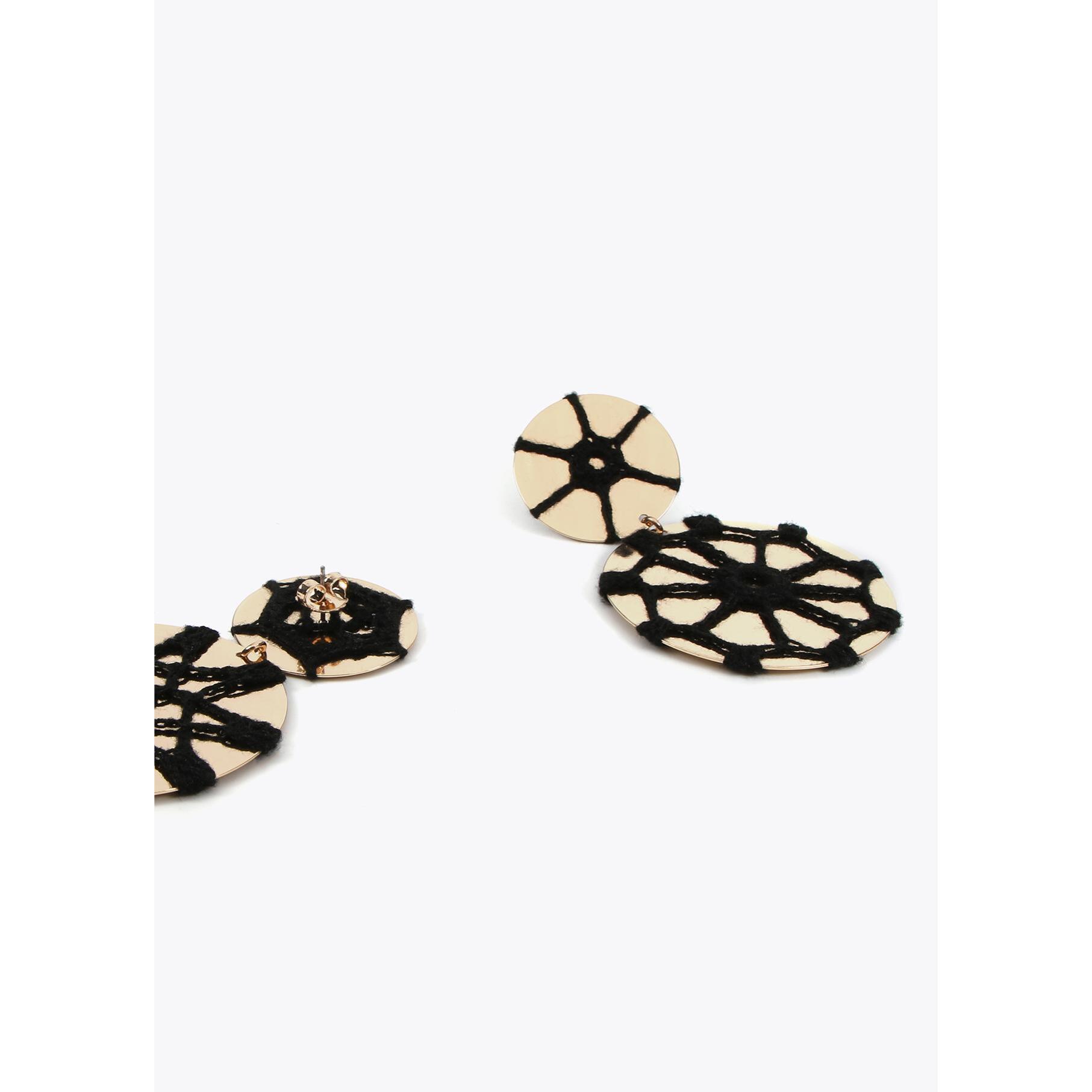 Orecchini metallo con crochet