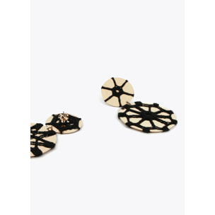 Orecchini metallo con crochet
