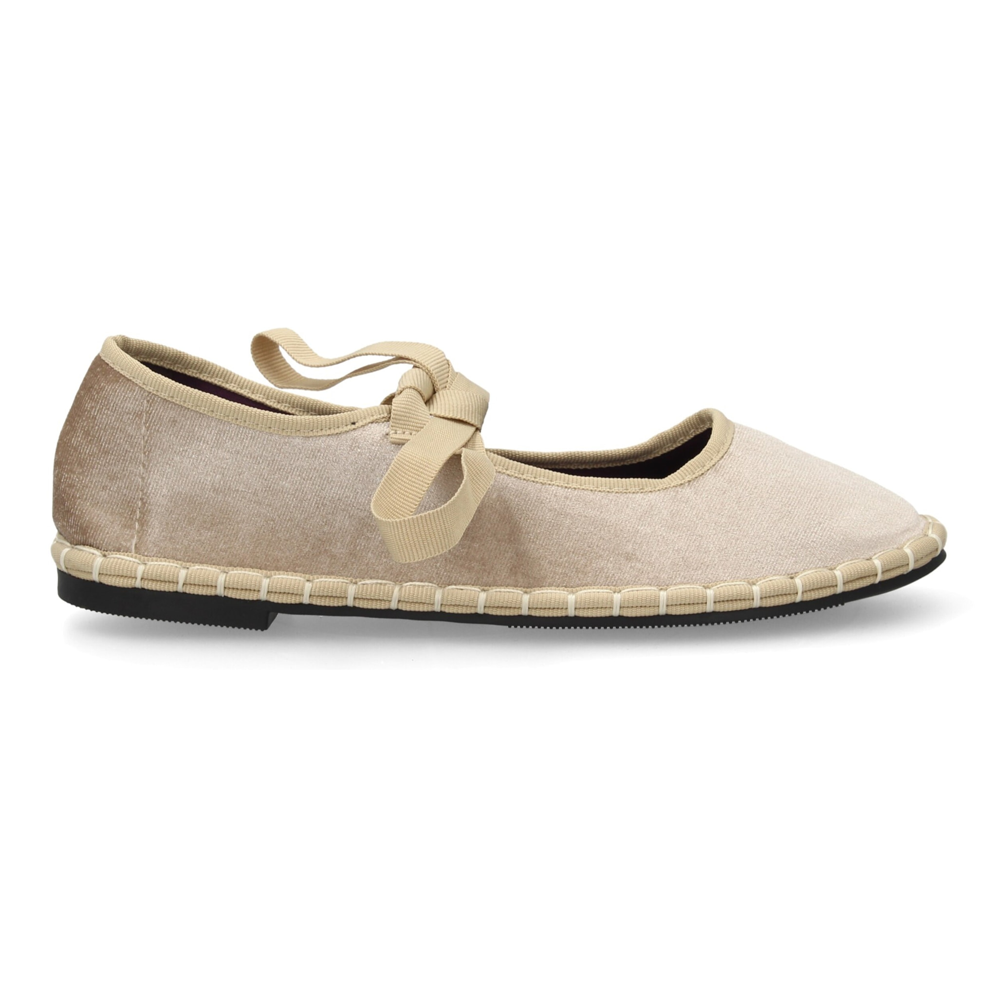 Merceditas de terciopelo con lazo