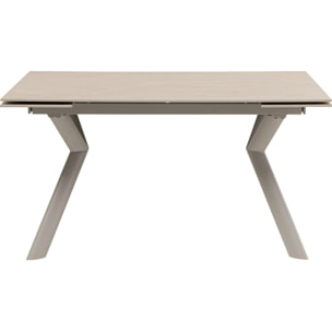 Table à rallonges Xenia Travertino 200x80cm Kare Design
