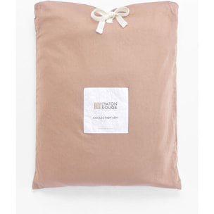 Paire de Taies D'oreiller 100% Satin De Coton 110fils Rose