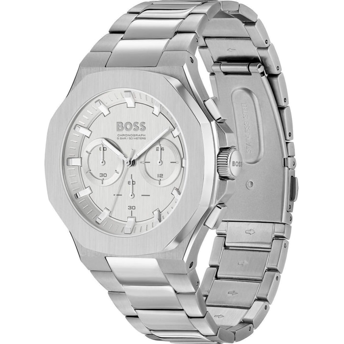 Reloj Boss 1514087 Hombre Analogico Cuarzo con Correa de Acero inoxidable