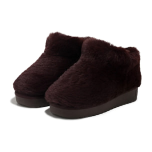 Botas de Mujer Estilo Australianas con Forro de Pelo Nordic Full Fur Marrón