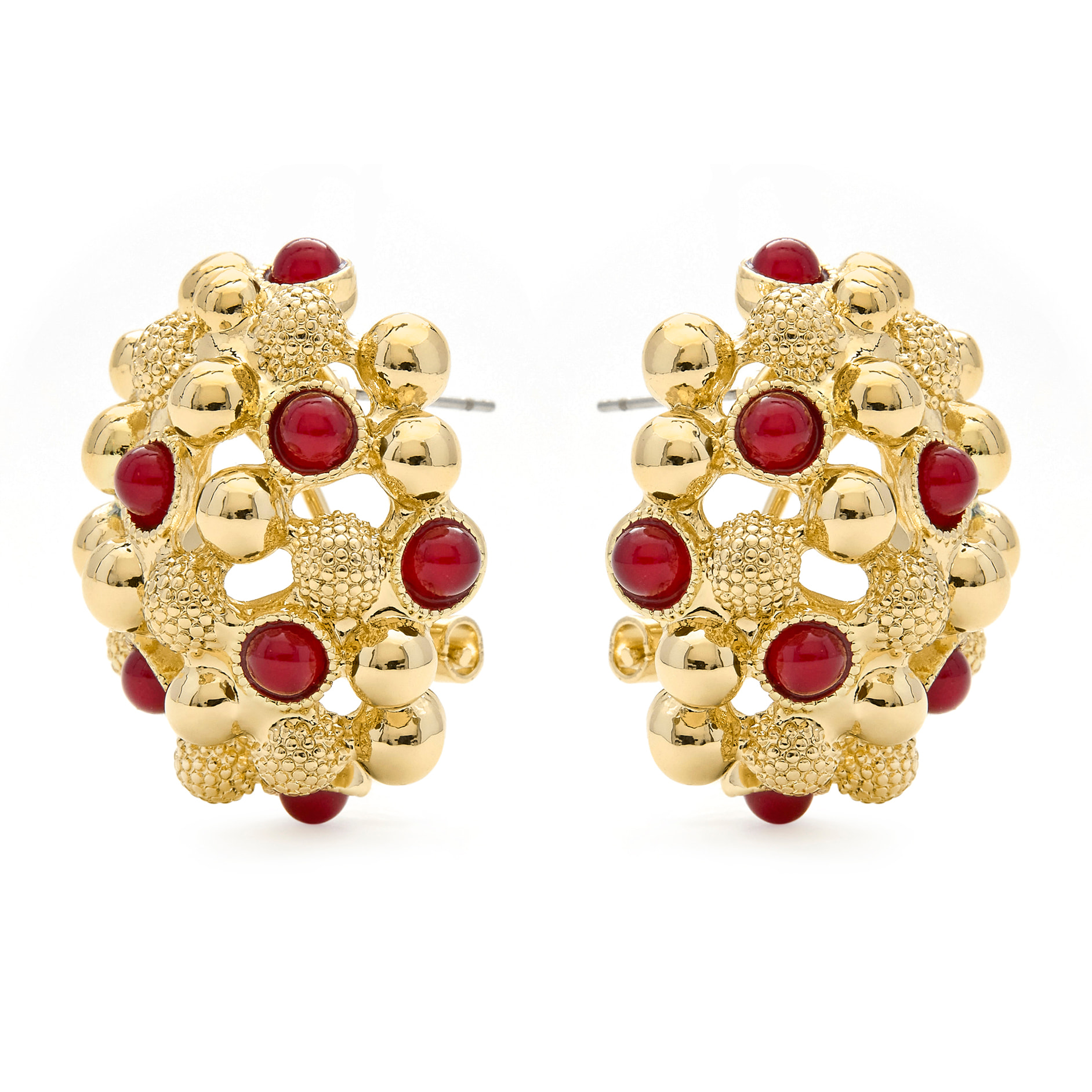 Pendientes acabado en oro amarillo de 18k