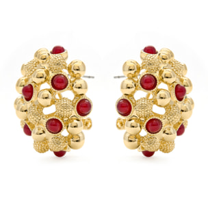Pendientes acabado en oro amarillo de 18k